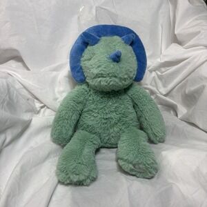 Roarie Triceratops Douglas Cuddle Toys Plush Stuffed Dinosaur Green & Blue